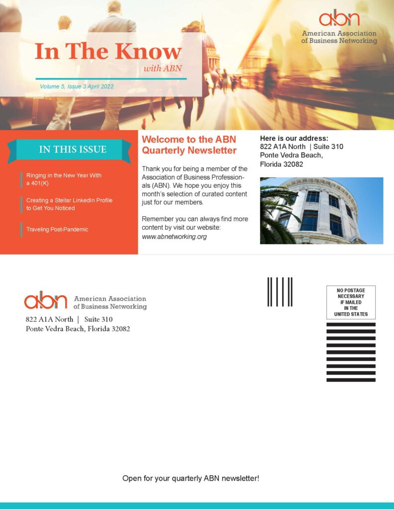 ABN Newsletter Volume 5, Issue 3 April 2022